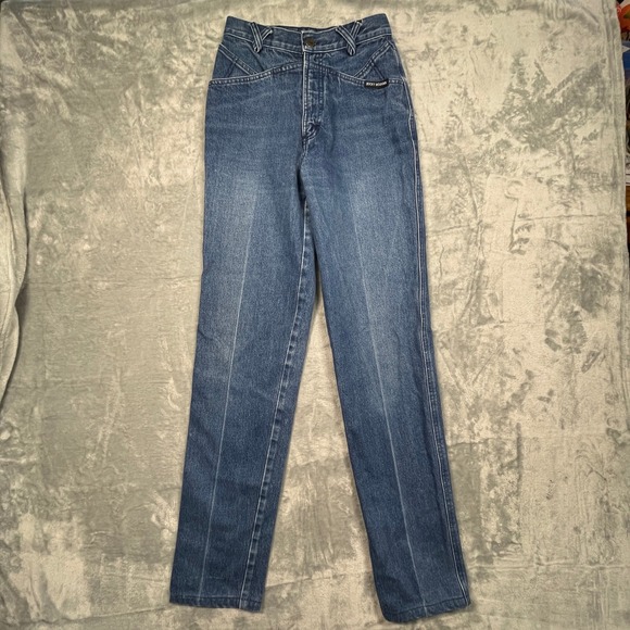 Rocky Mountain Clothing Co Denim - Vintage Rocky Mountain Jeans Bareback Women Blue Western High Rise Yoke 27/5